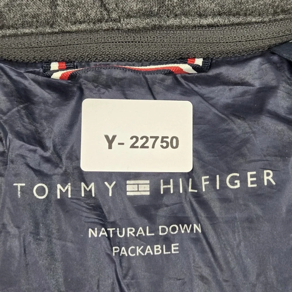 Tommy Hilfiger Men Jacket S Blue Natural‎ Down Puffer Knit Fleece Liner